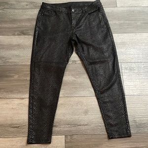 JW Style, Size‎ 14, animal/snake/croc print, black